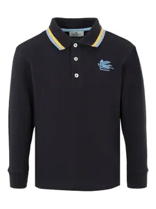 Рубашка поло с длинными рукавами ETRO KIDS, синий