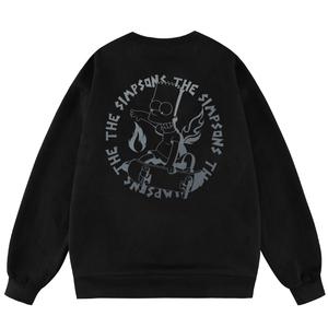 The Simpsons Толстовка унисекс «Симпсоны», Темно-серый (на флисовой подкладке)