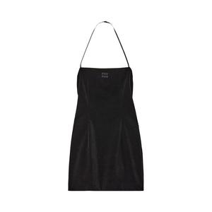 Платье Miu Miu Stretch Velvet Mini Dress Black, черный