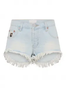 Джинсовые шорты с необработанным краем One Teaspoon, синий