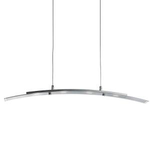 Светодиодный подвесной светильник searchlight Curved Pendant, 8x150x80 см, серебряный