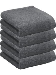 Redbest  Махровое полотенце для гостей, легкое, махровое, 4 шт , цвет антрацит, Oceanside
