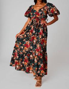 Платье Viola Sydney в черном цвете с разноцветным принтом BUDDYLOVE