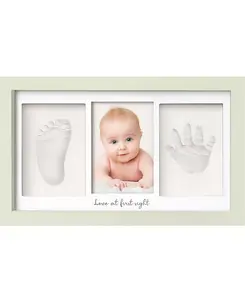 Набор для создания отпечатков ручек и ножек для младенцев Duo, набор для создания отпечатков ручек и ножек младенцев, фоторамка для новорожденного, сувенир для новорожденной мамы Keababies, sage
