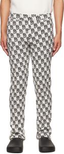 Брюки Off-White с жаккардовым принтом We11done