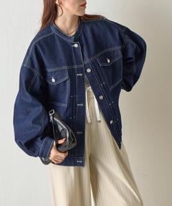 Джинсовая куртка со стоячим воротником и заправленными штанинами Colony 2139, цвет Navy