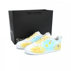 Nike Детские скейтбордистские кроссовки Court Borough Low 2 Low top, белые, желтые, синие, унисекс