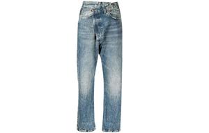 Кроссовер джинсы прямого кроя R13, синий