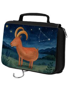 Mr. & Mrs. Panda Косметичка, дизайн со знаком зодиака Козерог... белого цвета