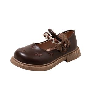 Детская кожаная обувь для детей NEZHACHAOHAI, коричневый