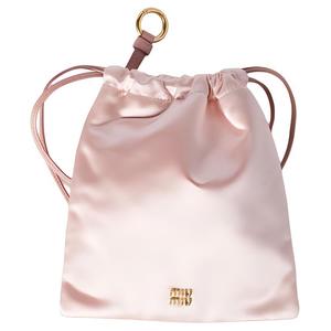 MIU MIU Сатиновый клатч женский розовый