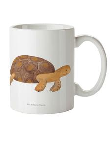 Детская кружка с рисунком черепахи без слов, белого цвета Mr. & Mrs. Panda