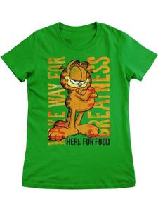 Футболка Make Way For Greatness Girly Tee зеленого цвета Garfield