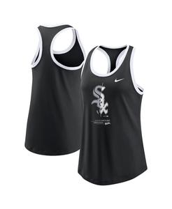 Женская черная майка Chicago White Sox Tech без рукавов Nike, черный