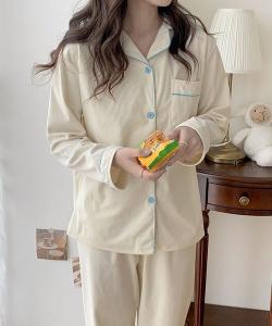 Aimoha -select-/Вельветовая рубашка с длинными рукавами и длинные брюки. Домашняя одежда Aimoha - Select -, цвет Off White