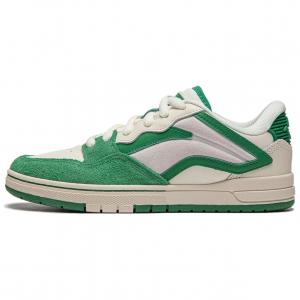 Кроссовки LiNing Wave Pro Skateboarding Shoes Women's Low-top Off-white/verdant Green, белый/зеленый