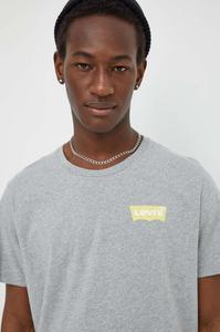 Хлопковая футболка Levi's, серый