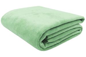 Уютное одеяло Zollner, 220x240 см, светло-зеленый