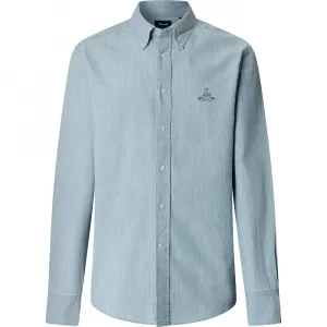 Рубашка с длинными рукавами Façonnable Cl Bd Bi Chamb, синий