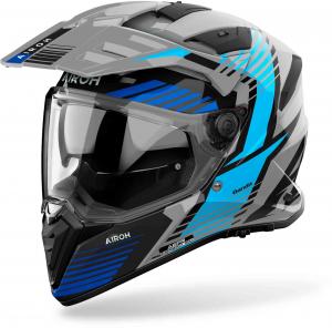 Шлем Airoh bandit spicy enduro, Gray/Black/Blue