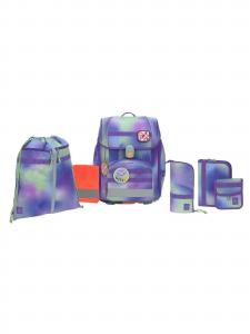 LÄSSIG Рюкзак 'Boxy' в крапчатом фиолетовом