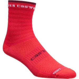 Носки Castelli Rosso Corsa 11 Castelli, Hibiscus