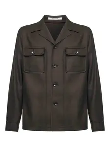 Рубашка с нагрудным карманом Tagliatore, коричневый