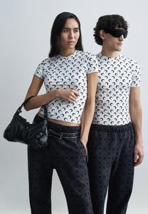 Футболка MARINE SERRE MOON PRINTED CREW NECK UNISEX, Optical White/White