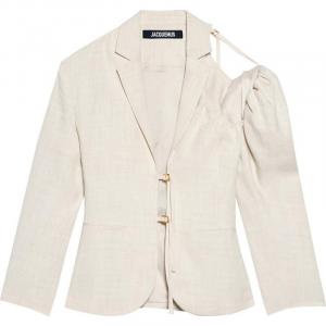 Блейзер Jacquemus La Veste Galliga, серовато-белый