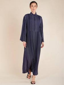 Макси-платье с принтом сашико Aab, синий