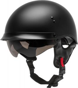 Шлем Gmax HH-65 Full Dressed Half Helmet, черный