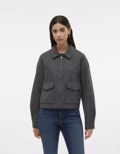 Куртка Vero Moda в цвете темно-серый меланж