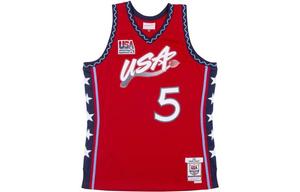 Mitchell Ness Футболка унисекс красная