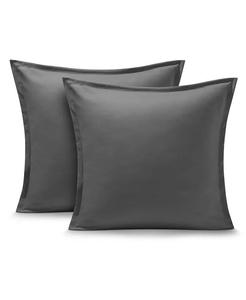 Ультрамягкий набор накладных подушек с двойной щеткой, евро Bare Home, серый