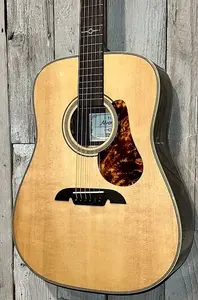 Акустико-электрогитара Alvarez MD70e Herringbone 2024 года - натуральная, серия Masterworks