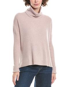 Рафи ребристый водолазка кашемировый свитер Raffi, бежевый