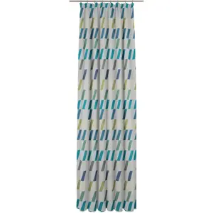 Штора Bray с присборенной лентой, 1 шт. Wirth, синий