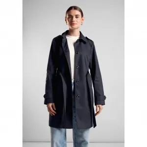 Тренч STREET ONE с поясом, синий