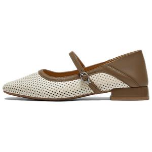 Туфли Мэри Джейн на массивном каблуке Women's BATA, экрю/коричневый