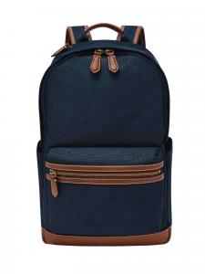 Мужской рюкзак Fossil из нейлона/синтетики, темно-синий, с отделением для смартфона, MBG9630400