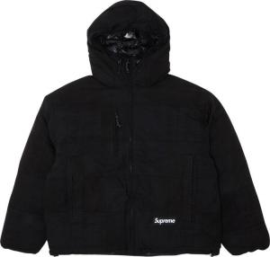 Пуховик Supreme Madras Reversible WINDSTOPPER Puffer Jacket 'Black', черный