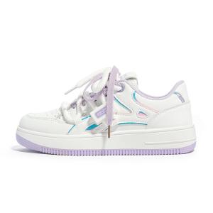 Кеды, скейтборд обувь женская низкая Humanism 1986, розовый/белый