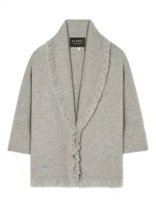 Кардиган Finest с бахромой Alanui, серый