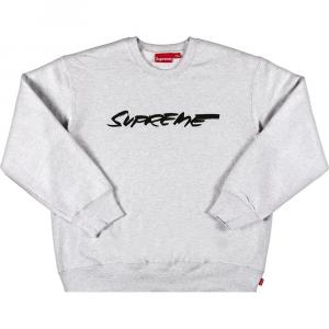 Свитшот Supreme Futura Logo Crewneck, серый