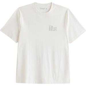 Футболка мужская Abercrombie＆Fitch, кремовый