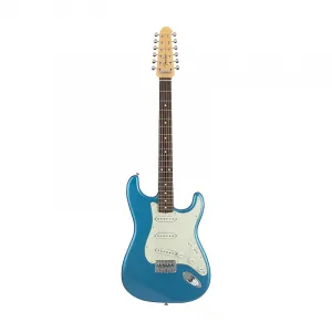 Электрогитара Fender MIJ Limited Stratocaster XII, гриф из палисандра, озеро Пласид Блю