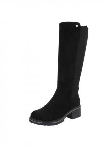 Ital-Design Черные туфли на высоком каблуке