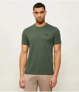 Футболка slim fit Ea7, оливково-зеленый