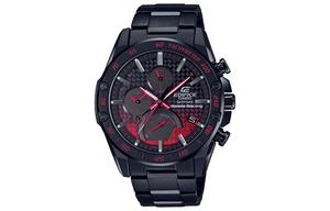 CASIO Часы Men EDIFICE Black Watch, Red Black Watch Dial