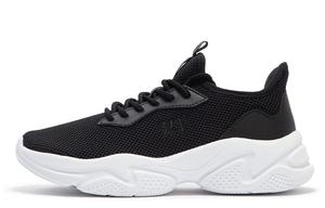 Скользоустойчивые, износостойкие, дышащие женские низкие кеды 361° черно-белые